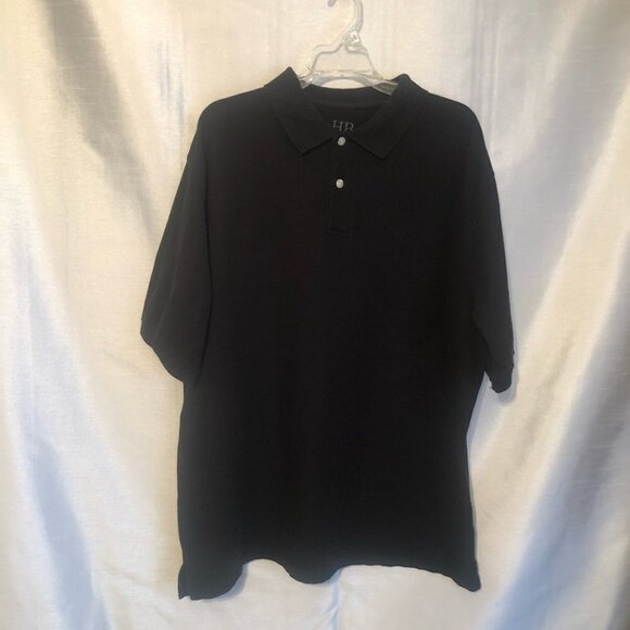 Harbor Bay Mens Polo Shirt XXLG Black - Picture 9 of 9